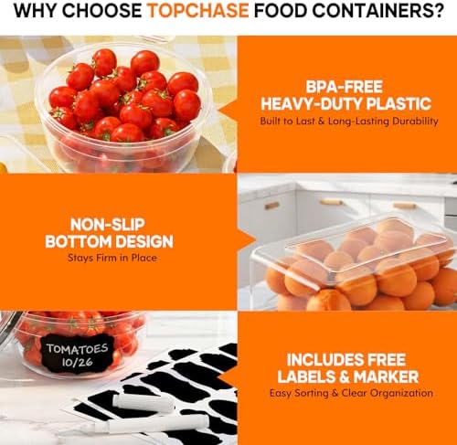 50 PCS Food Storage Containers with Lids BPA-Free (25 Containers & 25 Lids) - Image 5