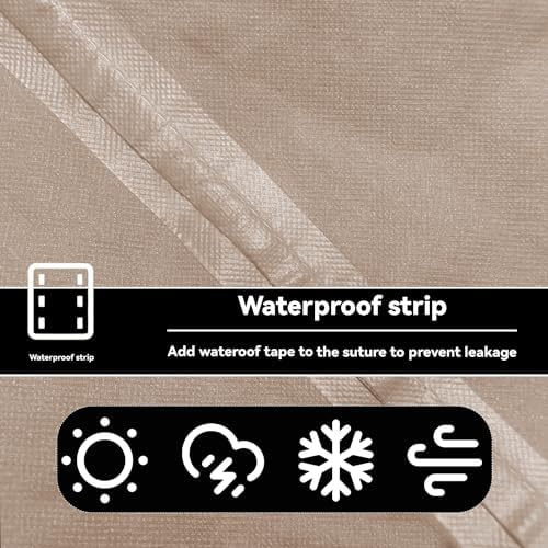 Outdoor Pizza Oven Table Cover, Heavy Duty Waterproof Cover Khaki - Image 3
