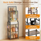 Tall Purse Organizer with Double Rods: Visible Backpack Handbag Storage - Image 4
