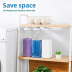 54oz Laundry Detergent Dispenser,Liquid Container,Plastic,3 Pack White - Image 6