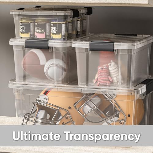 Superio 6.6 Quart Clear Plastic Storage Boxes with Lids, Stackable Organizer Containers, BPA-Free Storage Bins for Home, Office, School & Dorm, 2 Pack - Image 6