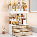 caktraie 3-Drawer 2-Tier Acrylic Makeup & Bathroom Vanity Organizer by shoeboxesanddeskorganizers