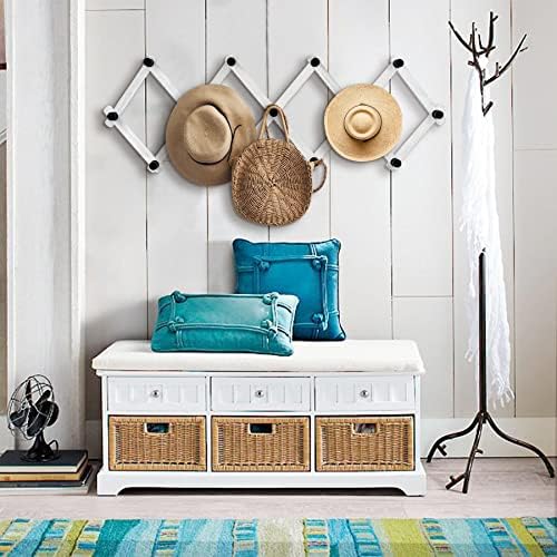 WGFKVAS 2 Pack Expandable Coat Rack, Accordion Wall Hanger - Image 6