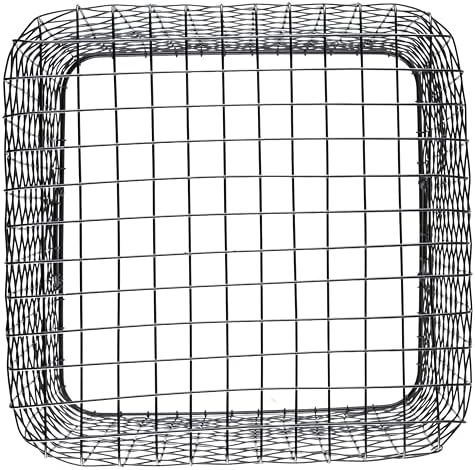 G.E.T. WB-301-MG Heavy Duty Iron Wire Utility Storage Basket, Square, 16.5" x 16.5" x 25" - Image 4