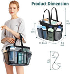 Mesh Shower Caddy Portable - 8 Pockets Extra Large Shower Bag for Dorm - Image 3