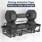 Liuoud 5 Pack Shower Caddy for Inside Shower, Black Bathroom Storage Decor - Image 3