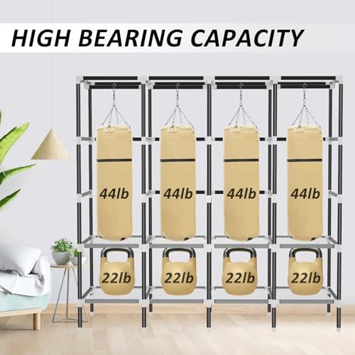 LOKEME Wardrobe Closet,Steel Pipe Diameter 19mm,Portable Closet for Bedroom - Image 5