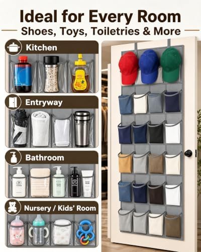 Over The Door Shoe Organizer - Space Saving Shoe Rack for Closet - Image 4