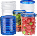 10 Pack-32 OZ Freezer Storage Containers, Small Plastic Food Storage Containers with Twist Top Lids, BPA Free and Reusable Meal Prep Containers Microwave/Dishwasher Safe by HelpYouSaveMoreSpace