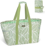 BALEINE Soft 9 Gallon Extra Large Utility Tote, Foldable Reusable Storage Bag (Antique Foliage) by BALEINE