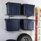 Rubbermaid Roughneck Tote Durable 18 Gallon Stackable Plastic Storage Containers with Lids and Easy Carry Handles, Pack of 6, Black/Cool Gray - Image 2
