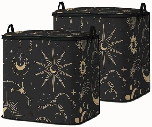 king comforter storage bag,blanket organizer with zipper 95L (2pack) by BestSellers