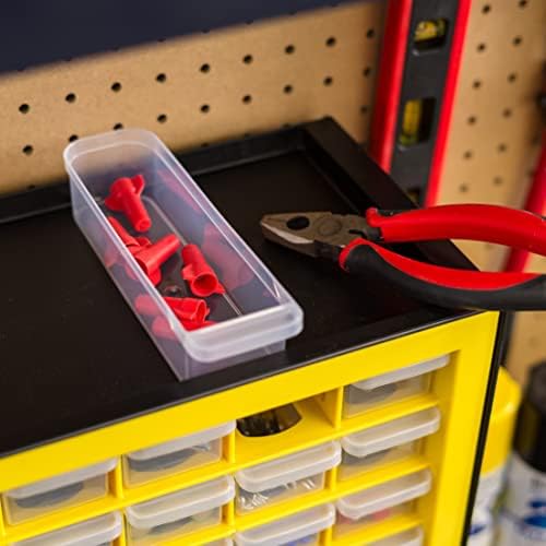IRIS Plastic Hardware Storage Drawer, 44 Drawer Parts Cabinet - Yellow - Image 6