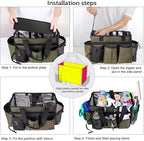 Large Cleaning Caddy Bag Built-in hard plastic sheet Aluminum foil lining - Image 7