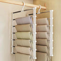 SEVEN LUCKY LIGHT 2Pcs Cloud Ladder Pants Hangers Space Saving for Closet by SEVENLUCKYLIGHT