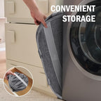 Collapsible Tear Proof Laundry Baskets with Dual Handles, Grey - Image 7