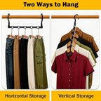 12 Pack College Dorm Room Essentials for Girls Guys, Closet Organizers | Closet Organizers and Storag, Stronger Space Saving Hangers Clothes Hanger, 5 Holes, Magic Home Organization - Image 3