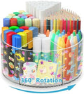 Acrylic Pen Holder for Desk Organizer Holder with 2 Adhesive DIY Stickers by Wawocs