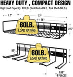 UNITEDPOWER Wall Mounted Power Tool Organizer Holder, Heavy Duty Utility Storage Rack for Battery Powered Hand Tools, Cordless Drill Rack, Workshop, Shed, Garage, Home - Image 3