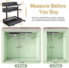 2 Pack 3 Tier Under Sink Organizer,Kitchen Cabinet Undersink Storage Drawer - Image 2