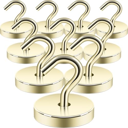 Neosmuk Magnetic Hooks Steel Tube Design for Cruise,130lb+ Gold,10 Pack by Neosmuk