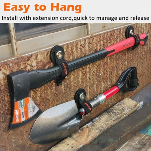 MUTUACTOR Strong Magnetic Hooks,Non-Slip Magnetic Mount Hooks Heavy Duty for Hanging,2PCS Anti-Scratch Garage Storage Hooks Adjust Cable for Garden Hoses Universal Rope Cordless Drills RVs Equipments - Image 6