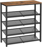 VASAGLE 5-Tier Shoe Rack, Adjustable, Freestanding by Unknown