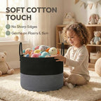 JMvicyroam 115L Extra Large Machine Washable Cotton Rope Blanket Basket - Image 4