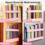 9.5” Large Acrylic Straw Holder for Cabinet Door, Adjustable Two-Part - Image 4