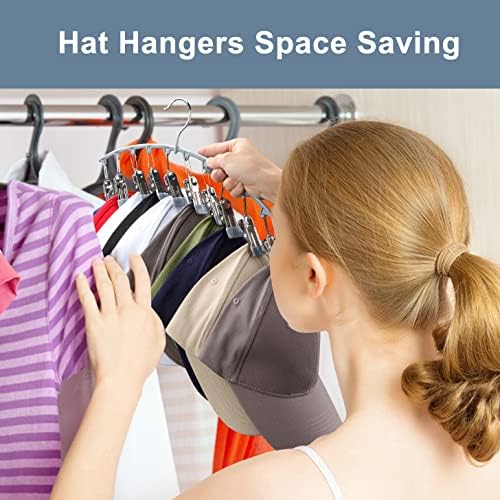 Yecuip Hat Hangers for Closet,Hat Organizer Racks for Base Ball Caps 2 Pack - Image 6