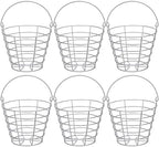Wettarn Bulk Metal Wire Golf Ball Basket with Handle Stainless Steel Golf Basket Ball Holder Container for Summer Storage Practice Accessories by Wettarn