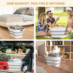 OOAMBB 43L(11.5Gallon) Collapsible Laundry Basket Plastic (Grey, 1 Pack) - Image 4
