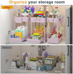 Sevenblue 3-Pack 2-Tier Under Sink Organizers with Sliding Drawers - Image 3