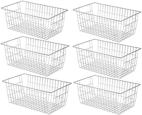 SANNO 15.7in Freezer Baskets Bins - Freezer Storage Containers Organizer for Office, Bathroom, Pantry by SANNO