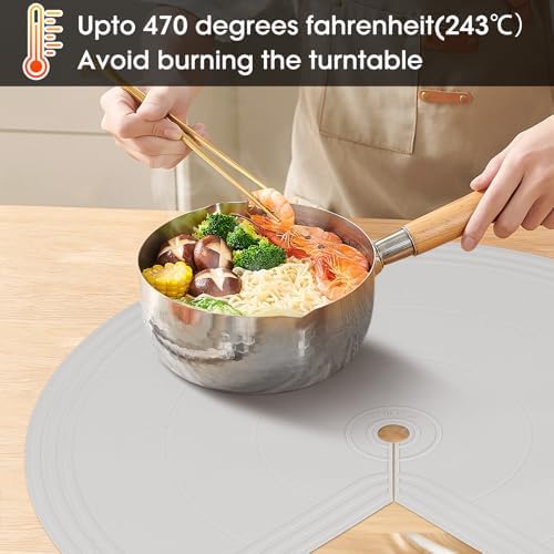 Lazy Susan Shelf Liner,Silicone Lazy Susan Liners for 28in Kitchen Turntables – Non-Slip and Heat-Resistant for Added Convenience 2PCS - Image 6