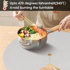 Lazy Susan Shelf Liner,Silicone Lazy Susan Liners for 28in Kitchen Turntables – Non-Slip and Heat-Resistant for Added Convenience 2PCS - Image 6