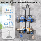 GAOKASE Aluminum Shower Caddy Hanging, Never Rust Shower Organizer - Image 5