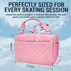 Kami-So Ice Skate Bag Tote | Skate Bag Organizer with Multi-purpose Pockets | Ideal for Water Bottle, Gloves & Accessories - Image 4