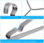 Fayleeko Wire Coat Hangers 120 Pack Strong Heavy Duty Stainless Steel Metal Ultra Thin Space Saving Clothes Hangers 16.5 Inch - Image 3