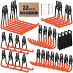32-Pack Heavy Duty Wall Mount Garage Hooks by Unknown