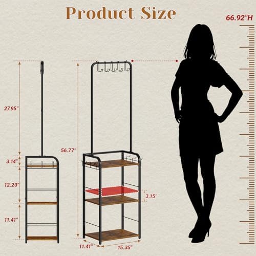 Floor-Standing Purse Organizer for Closet, Tall Handbag Storage Rack - Image 5