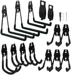 Garage Hooks Heavy Duty 14 Pack, Steel Garage Storage Hooks, Tool Hangers for Garage Wall Utility Wall Mount Garage Hooks and Hangers with Anti-slip Coating for Garden Tools, Ladders, Bulky Items by GARDENANDTOOL