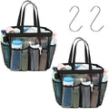 Mesh Shower Caddy Portable - 2 Packs, Extra Large Shower Bag for Dorm by F-color
