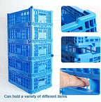 Collapsible Storage Bin/Containe，43 Liter Transfer box,crate Transit storage of various items (23.6" L x 15.7" W x 7.1" H-two) - Image 4