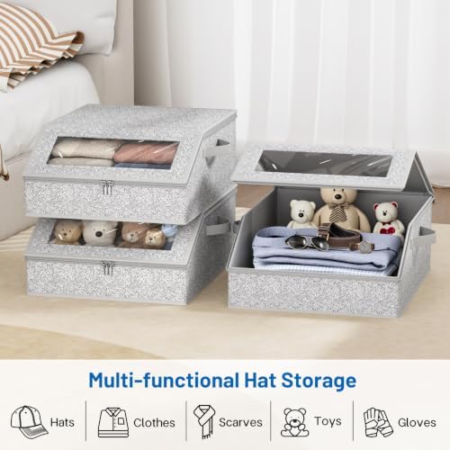 AOODA 3 PCS Sturdy Hat Storage for Baseball Caps, 72 Caps Hat Organizer - Image 7