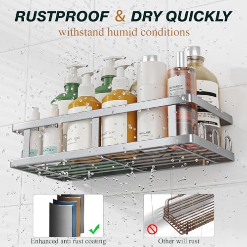 Youvip Shower Caddy, Silver - Image 3