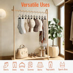 30 Pack Pants Hangers with Clip，Legging Organizer and Jean & Shorts Hangers - Image 5