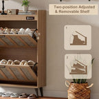 ChooChoo Shoe Storage Cabinet with 4 Flip Drawers and Deodorizer - Image 6