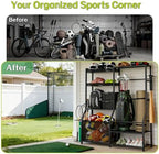 Garage Sports Equipment Organizer, Golf Bag Storage Rack - Image 6
