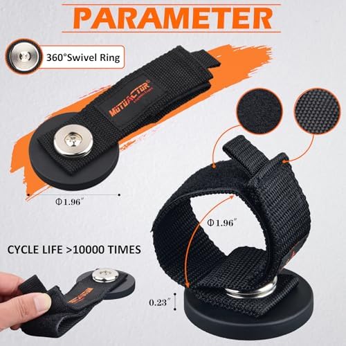 MUTUACTOR Strong Magnetic Hooks,Non-Slip Magnetic Mount Hooks Heavy Duty for Hanging,2PCS Anti-Scratch Garage Storage Hooks Adjust Cable for Garden Hoses Universal Rope Cordless Drills RVs Equipments - Image 5